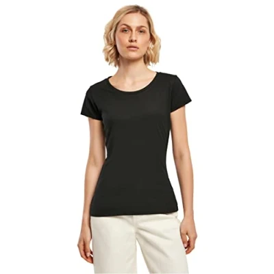 Abbildung von Build Your Brand Damen BB012 Ladies Basic Tee T Shirt, Black, M