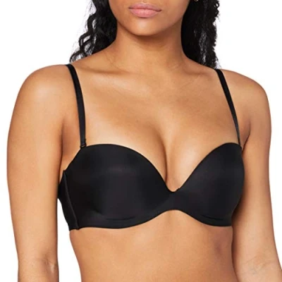 Abbildung von Triumph Stepy SOFT trägerloser/variabler BH, Damen, Größe: 70E, Black