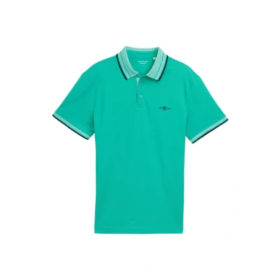 Abbildung von TOM TAILOR Herren Piqué Poloshirt mit Stretch, 11137 Peacock Green, M