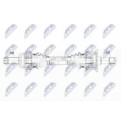 Abbildung von NTY NPW BM 091 Antriebswelle Hinterachse links 770 Automatikgetriebe BMW: X3