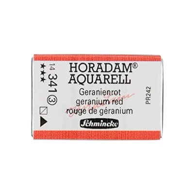 Abbildung von Schmincke HORADAM® AQUARELL feinste Künstler Aquarellfarben, 342 Zinnoberrot hell, 14 043, 1/1 Näpfchen