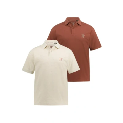 Abbildung von JP1880 2ERPACK Seitenschlitze Regular FIT Poloshirt, Herren, Größe: 7XL, .