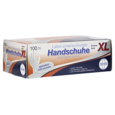 Abbildung von Handschuhe Einmal Latex gepudert XL 100 St