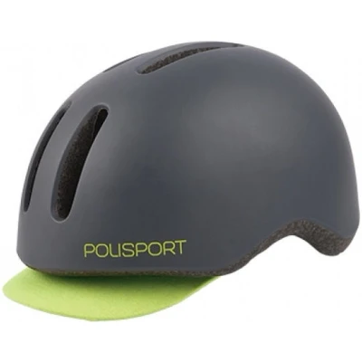 Abbildung von Fahrradhelm Polisport Commuter M (54 58cm) Dunkel Matt Grau / Fluor Gelb