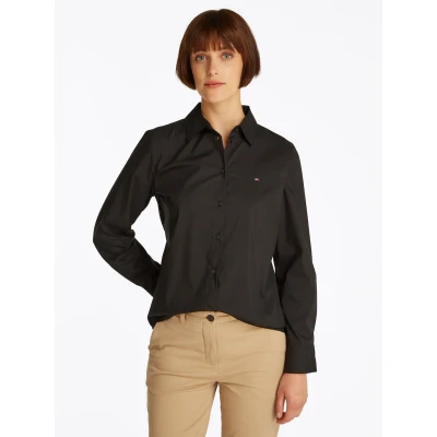 Abbildung von Tommy Hilfiger Hemdbluse ESS POPLIN REGULAR SHIRT im klassischen Stil