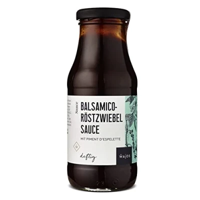 Abbildung von Wajos Balsamico Röstzwiebel Sauce 245ml: Deftige BBQ mit Piment D’Espelette, Grillsauce und Burger