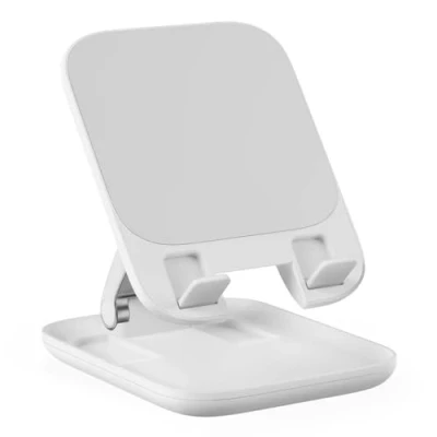 Abbildung von Baseus Tablethalterung Seashell Serie Klappbare Höhenverstellbar und stabil Mond Weiß
