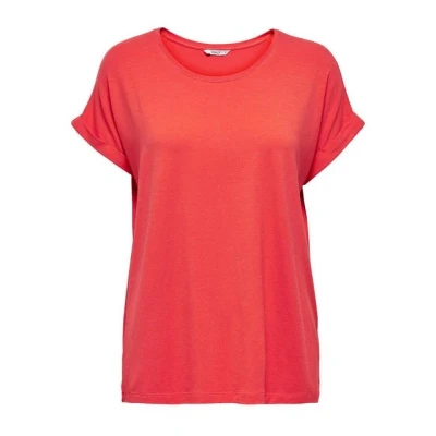 Abbildung von ONLY Onlmoster Oneck Tshirt basic, Damen, Größe: Small, Cayenne