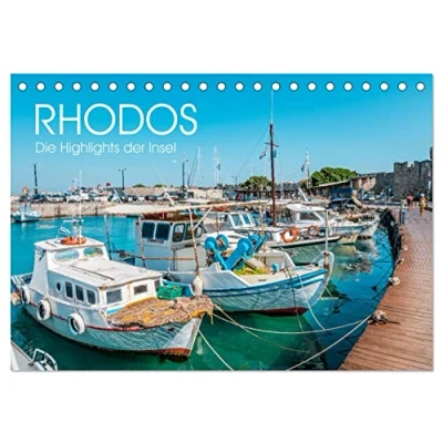Abbildung von Rhodos Die Highlights der Insel (Tischkalender 2025 DIN A5 quer), CALVENDO Monatskalender