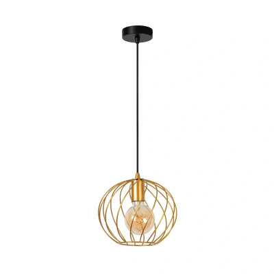 Abbildung von LUCIDE DANZA Pendelleuchten Ø 25 cm 1xE27 Mattes Gold/Messing