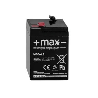 Abbildung von 4,5Ah 6V Akku passend für Johnlite CY 0112 20 HR AGM Blei Accu battery