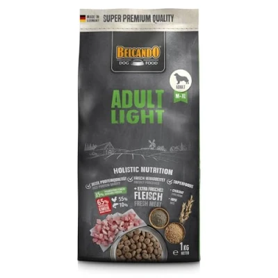 Abbildung von Belcando Adult Light Hundefutter Trockenfutter für übergewichtige Hunde Alleinfuttermittel ausgewachsene ab 1 Jahr (1 kg)