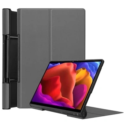 Abbildung von HZXGXXKJ GHC Pad Tauchen Hüllen, Für Lenovo Yoga Tab 13 2021 Yt K606F, PU Leder Pc. Shell Schutzhülle Pro 13Inch k606f. (Farbe : Grau)