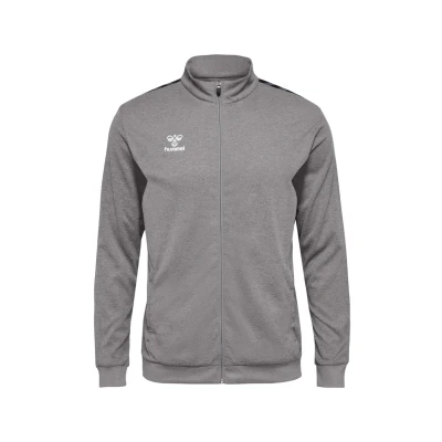 Abbildung von Hummel Authentic PL ZIP Trainingsjacke, Herren, Größe: XXL, Grey melange