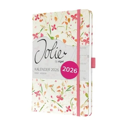 Abbildung von Sigel Wochenkalender Jolie ca. A5 Hardcover Bloom Pink 2026
