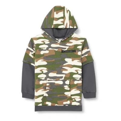 Abbildung von Koton Boys Camouflage Printed Sweatshirt Long Sleeve Crew Neck Kangaroo Pocket Soft Interior