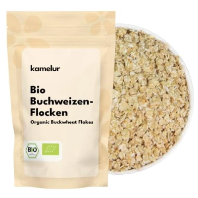 Abbildung von Kamelur Bio Buchweizenflocken (500g) Buchweizen aus kontrolliert biologischem Anbau