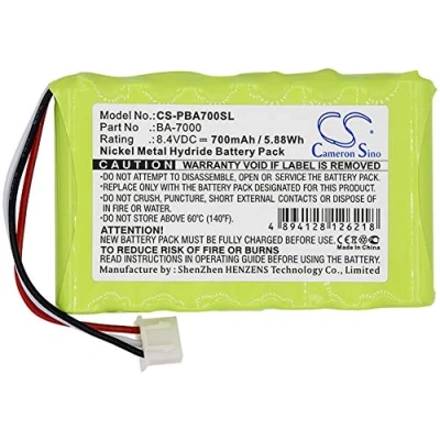 Abbildung von CS PBA700SL Akkus 700mAh Kompatibel mit [Brother] P Touch, Touch 7600VP, PT 7600, 7600 Label Printer Ersetzt BA 7000
