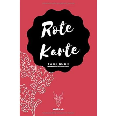 Abbildung von Rote Karte Tage Buch: A5 Menstruationskalender Buch Periodenkalender Zyklus Tagebuch Menstruation Erdbeerwoche Perioden für Mädchen und Frauen als Geschenk