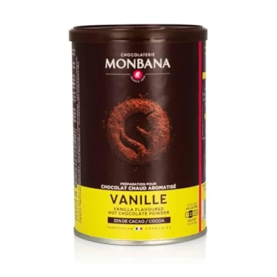 Abbildung von Monbana Schokoladenpulver Vanille 250g Dose (mind. 32% Kakao), 1er Pack (1 x 250 g)