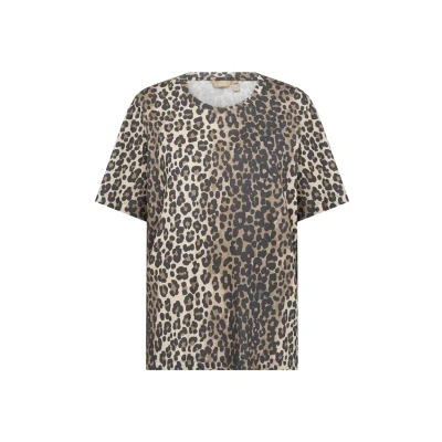 Abbildung von Culture TEMO Amora Tshirt print, Damen, Größe: 36, Leopard