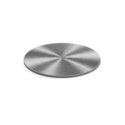 Abbildung von höfats Feuerschale BOWL Deckel, (Abdeckung für um Funkenflug zu vermeiden, rutschsicher und wackelfest, gewölbter Deckel verhindert Wasseransammlung), aus gebürstetem Edelstahl