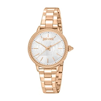 Abbildung von Just Cavalli Damen Analog Quarz Uhr mit Edelstahl Armband JC1L259M0075