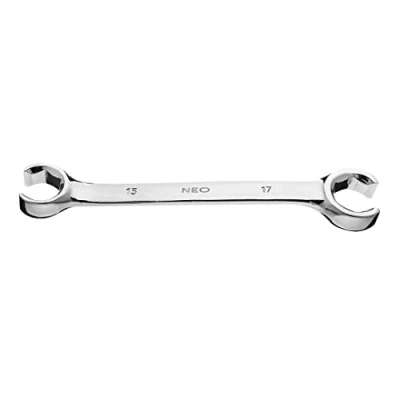 Abbildung von NEO TOOLS 09 151 Bremsleitungs Schlüssel 15x17 matt verchromt Chrom Vanadium Stahl