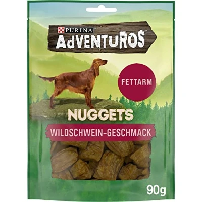 Abbildung von Adventuros Nuggets Hunderleckerli, mit Wildschwein, 6er Pack (6x90g)