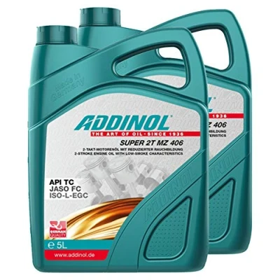 Abbildung von Addinol 2X Motoröl Motorenöl Motor Motoren Oil Engine 2 Takt Super 2T Mz 406 5L 72400981