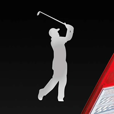 Abbildung von Hellweg Druckerei Auto Aufkleber Golfer Golf Minigolf Sport WGC PGA Sticker Heckscheibenaufkleber