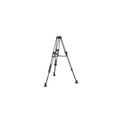 Abbildung von Manfrotto, Profi Videokamera Stativ 645, Tripod aus Aluminium mit schnellen Doppelrohrbeinen, Kamerastativ für Digitalkameras, Camcorder, Videosystem, Videofilmer