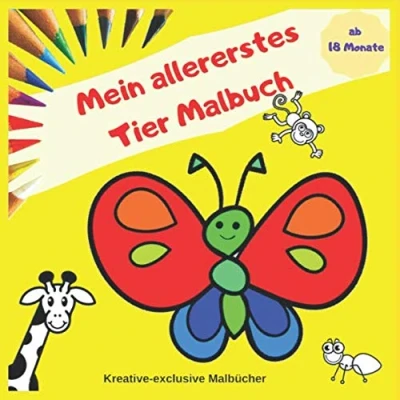 Abbildung von Mein allererstes Tier Malbuch: Meine ersten Tiere zum Ausmalen leichte, einfache Malbilder ab 18 Monate
