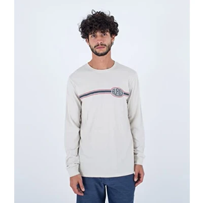 Abbildung von Hurley Herren Evd Station Ls Tshirt, Knochenfarben, XL