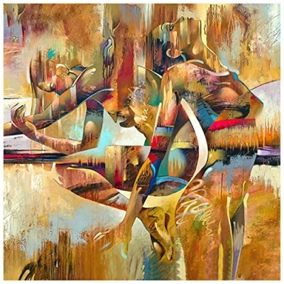 Abbildung von Yingxin34 Puzzle Abstrakte Frau 3000 Teile für Erwachsene und Kinder ab 14 Jahren, 48.03x31.88 Zoll (122 x 81cm)