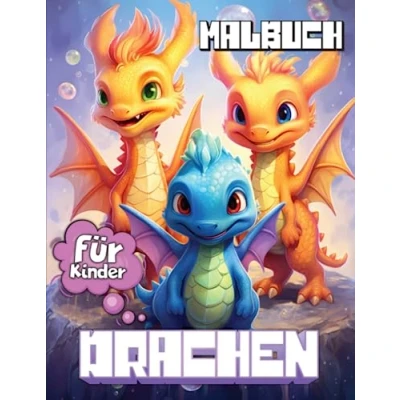Abbildung von Drachen Malbuch: Mit über 50 einzigartigen und wunderschönen Malvorlagen für Babydrachen Kinder im Alter von 8 bis 12 Jahren, Jungen, Teenager ... Geschenk zur Entspannung zum Stressabbau.
