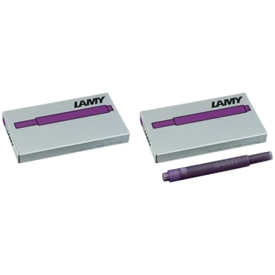 Abbildung von Lamy T10 Tintenpatronen mit großem Tintenvorrat geeignet für alle Patronenfüllhaltermodelle Inhalt 1,25ml je Patrone (violett, 10 Patronen)
