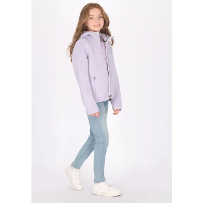 Abbildung von Schmuddelwedda Fleecejacke für Kinder, Größe: 92, Grauviolett melange