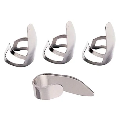 Abbildung von SUPVOX Finger Pick Edelstahl Daumen Plektren Gitarre Picks für Banjo Ukulele 4 Stück (Silber)