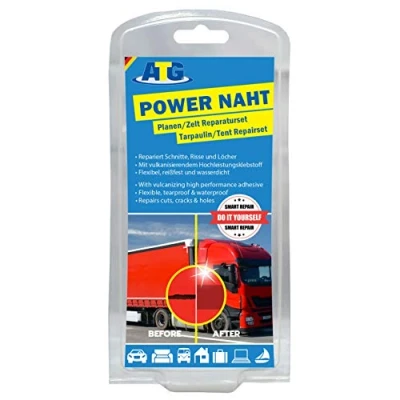 Abbildung von ATG Autozubehör Teile Gerl, Planen Zelt Reparatur Set, Power Naht, Extra Starker PU PVC Kleber, 8 Flicken (Farben variieren)