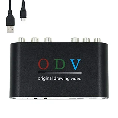 Abbildung von Mcbazel ODV Composite RCA/S Video/YPbPr zu HDMI Konverter