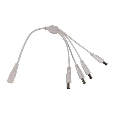 Abbildung von 5 X 2 1 Mm Splitterkabel Buchse Auf 2/4 Stecker Splitter Für LED CCTV Kamera Netzteil 30 Cm/11 81 Zoll
