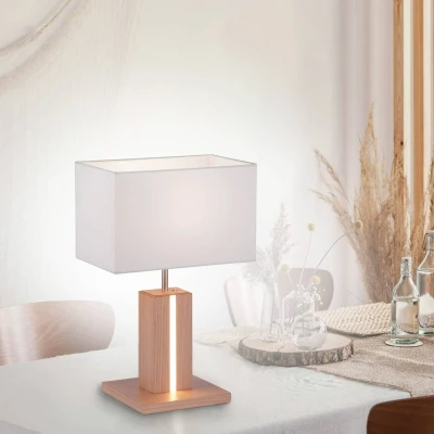Abbildung von JUST LIGHT Nachttischlampe AMANDA, LED fest integriert, ExklusiveE27