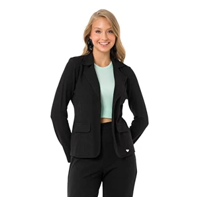 Abbildung von Cipo &amp; Baxx Damen Blazer Jacke Freizeitjacke WJ204 Schwarz XL