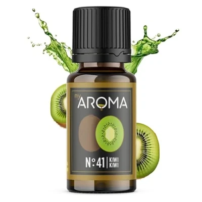 Abbildung von myAROMA Flavour Drops, Kiwi 10ml, Natürlich Liquid Aroma ohne Künstliche Farbstoffe, Vegan Zuckerfreie Schokodrops, Kalorienfrei Lebensmittelaroma zum Backen, Essen und Trinken, No. 41