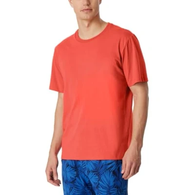 Abbildung von Schiesser Herren Schlafshirt Kurzarm Rundhals Mix + Relax Pyjamaoberteil, Grapefruit_163832, 54