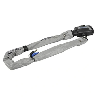 Abbildung von FISCHER Fahrrad Kettenschloss &quot;FISCHER Fahrradschloss mit Reflexstreifen&quot;, (Packung, 3 tlg.), Reflexstreifen