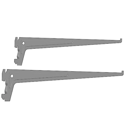 Abbildung von Element System PRO TRÄGER Sicherheitsträger mit 2 Einhängehaken und Aushängesicherung 350 mm, Stahl, Weißaluminium, Stk.