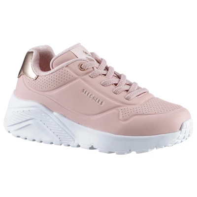 Abbildung von Skechers Kids UNO LITE Sneaker, Freizeitschuh, Halbschuh, Schnürschuh mit metallic Fersenpatch