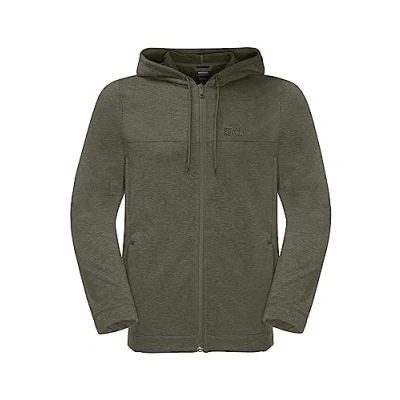 Abbildung von Jack Wolfskin Waldsee Hooded JKT M Sweatjacke, Herren, Größe: Large, Island moss